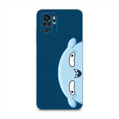 Силиконовый чехол "Подушка синий фон" на Xiaomi Redmi Note 10 / Сяоми Редми Нот 10 Case Place