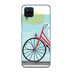 Силиконовый чехол "Хобби велосипед 9" на Samsung Galaxy A12 / Самсунг Галакси А12 Case Place