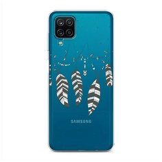 Силиконовый чехол "Гирлянда из перьев 3" на Samsung Galaxy A12 / Самсунг Галакси А12 Case Place