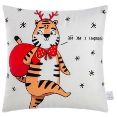 Подушка Этель "Сюрпрайз" 40х40 см, 100% п/э, велюр 7184192