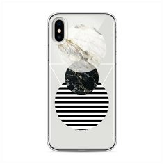Силиконовый чехол "Пирамида из кругов" на Apple iPhone XS (10S) / Айфон Икс Эс Case Place