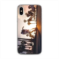 Силиконовый чехол "Хобби скейт 2" на Apple iPhone XS (10S) / Айфон Икс Эс Case Place