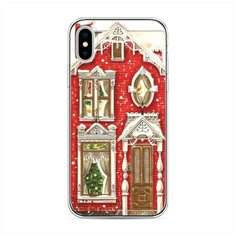 Силиконовый чехол "Пряничный домик" на Apple iPhone XS (10S) / Айфон Икс Эс Case Place
