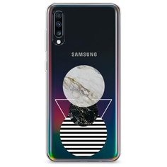 Силиконовый чехол "Пирамида из кругов" на Samsung Galaxy A70 / Самсунг Галакси А70 Case Place