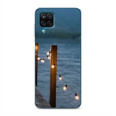 Силиконовый чехол "Гирлянды на причале" на Samsung Galaxy A12 / Самсунг Галакси А12 Case Place