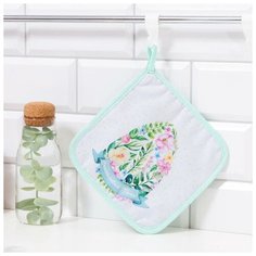 Прихватка "Счастливая пасха" 17х17см,35% х/л,65% п/э,ватин 250г/м2 4665434 Доляна