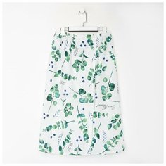 Полотенце для бани "Эвкалипт" жен. парео, 80х150±4 см, 100% хлопок, ваф. полотно, 160 гр/м2 5472035 Доляна