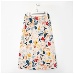 Полотенце для бани "Цветочное поле" жен. парео, 80х150±4 см, 100% хл, ваф. полотно, 160 гр/м2 547204 Доляна