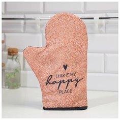 Варежка-прихватка "Доляна" Пробка 24х32см,габардин, 35% х/л, 65% п/э, ватин 250г/м2 5450357