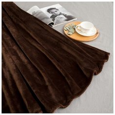 Плед "LoveLife" 100*140 см, велсофт, цвет шоколадный, 100% пэ 5866378