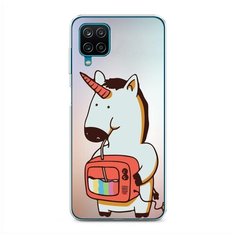Силиконовый чехол "Единорог и телевизор" на Samsung Galaxy A12 / Самсунг Галакси А12 Case Place