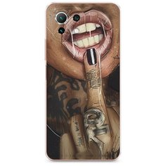 Силиконовый чехол "Девушка с татуировками" на Xiaomi Mi 11 Lite / Сяоми Ми 11 Лайт Case Place