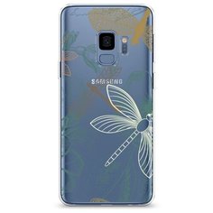 Силиконовый чехол "Тени стрекоз" на Samsung Galaxy S9 / Самсунг Галакси С9 Case Place