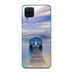 Силиконовый чехол "Домик на воде" на Samsung Galaxy A12 / Самсунг Галакси А12 Case Place