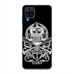 Силиконовый чехол "Тату моряк" на Samsung Galaxy A12 / Самсунг Галакси А12 Case Place
