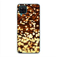 Силиконовый чехол "Новогодняя гирлянда" на Samsung Galaxy A12 / Самсунг Галакси А12 Case Place