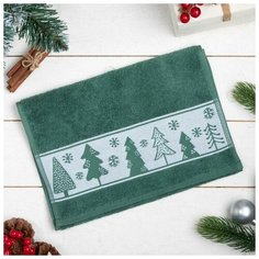 Полотенце махровое "Ёлочки" 30х60 см, 100% хлопок, 360гр/м2 6977344 Этель