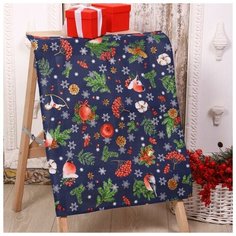 Полотенце рогожка Волшебство тёмный (в пакете) 45х60 см, хлопок 100%, 170г/м2 7102327 Domo Vita