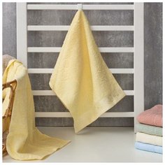 Полотенце махровое Этель "Цветочные мотивы" цв.желтый, 34*72 см, 350 гр/м2, 100% хлопок 6787573