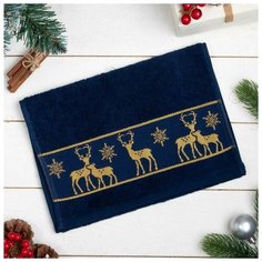 Полотенце махровое "Олени" 30х60 см, 100% хлопок, 360гр/м2 6977346 Этель