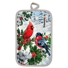 Прихватка прямоугольная Рис.27 22х15 см, микс, поролон, пэ 100% 7162684 Гранд Стиль