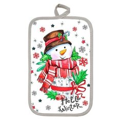 Прихватка прямоугольная Рис.28 22х15 см, микс, поролон, пэ 100% 7162685 Гранд Стиль