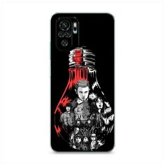 Силиконовый чехол "Черная лампочка" на Xiaomi Redmi Note 10 / Сяоми Редми Нот 10 Case Place