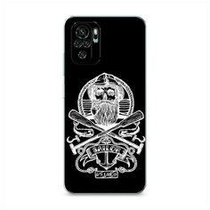 Силиконовый чехол "Тату моряк" на Xiaomi Redmi Note 10 / Сяоми Редми Нот 10 Case Place