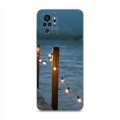 Силиконовый чехол "Гирлянды на причале" на Xiaomi Redmi Note 10 / Сяоми Редми Нот 10 Case Place