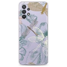 Силиконовый чехол "Тени стрекоз" на Samsung Galaxy A32 / Самсунг Галакси А32 Case Place