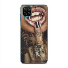 Силиконовый чехол "Девушка с татуировками" на Samsung Galaxy A12 / Самсунг Галакси А12 Case Place