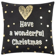 Чехол на подушку Этель "Wonderful Christmas" 40х40 см, 100% п/э, велюр 6489271