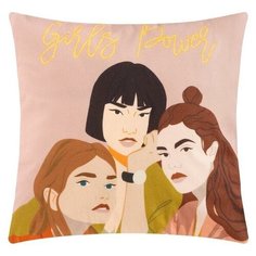 Чехол на подушку Этель "Girls power" 40х40 см, 100% п/э, велюр 5525426