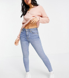 Выбеленные джинсы Topshop Petite Jamie-Голубой
