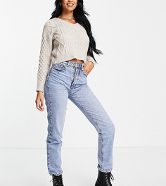 Светлые джинсы в винтажном стиле Stradivarius Tall-Голубой