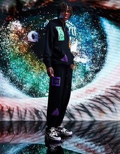 Oversized-джоггеры с графическими принтами (от комплекта) ASOS DESIGN-Черный цвет