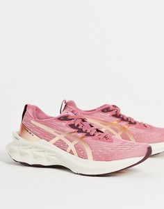 Розовые кроссовки Asics Running Novablast 2-Розовый цвет