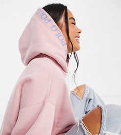 Эксклюзивный розовый худи с логотипом Polo Ralph Lauren x ASOS-Черный цвет