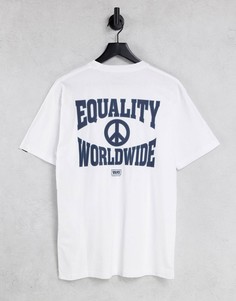 Белая футболка Vans Take a Stand-Белый