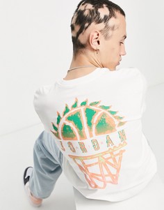 Белая футболка с принтом на спине Nike Jordan Sport DNA-Белый