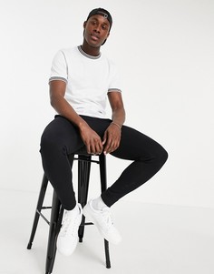 Белая футболка с акцентной отделкой горловины Brave Soul-Белый