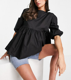Черный свободный топ в стиле "oversized" Urban Bliss Maternity