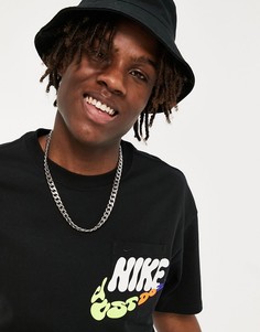 Черная плотная футболка в стиле oversized с Nike Sport Power-Черный цвет