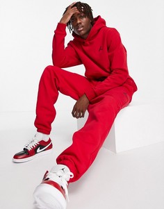 Красные флисовые джоггеры Nike Jordan-Красный
