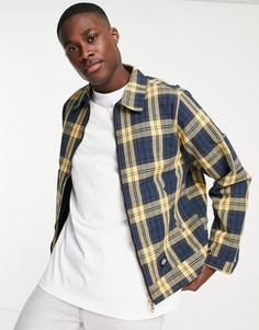 Куртка в темно-синюю/желтую клетку Dickies New Iberia-Голубой