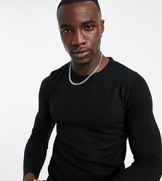 Черный джемпер с круглым вырезом Brave Soul Tall-Черный цвет