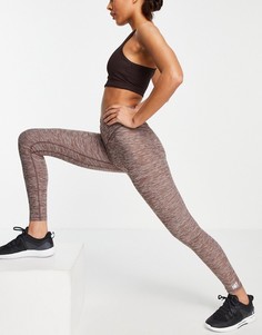 Леггинсы шоколадного цвета с высокой талией HIIT-Коричневый цвет