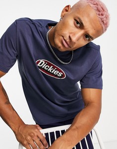 Темно-синяя футболка Dickies Saxman-Темно-синий