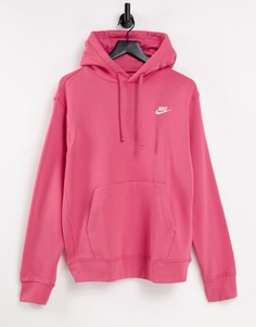 Розовый худи Nike Club-Розовый цвет