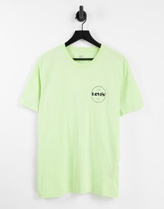 Футболка зеленого цвета с крупным графическим принтом Levis-Зеленый цвет Levis®